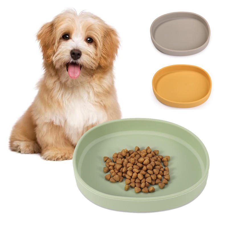 食品级硅胶宠物喂食碗 猫狗粮慢食单碗