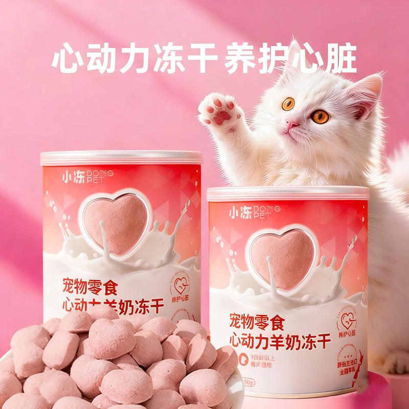 宠物冻干羊奶磨牙棒 猫狗通用乳铁蛋白营养补充零食