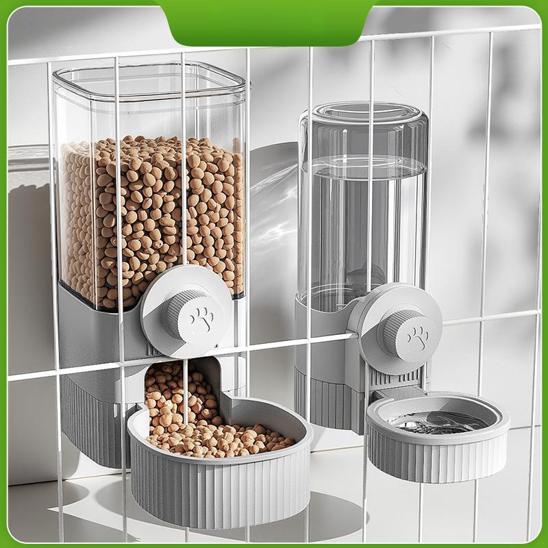 宠物悬挂式自动喂食饮水器 猫狗兔笼子挂式喂粮水器