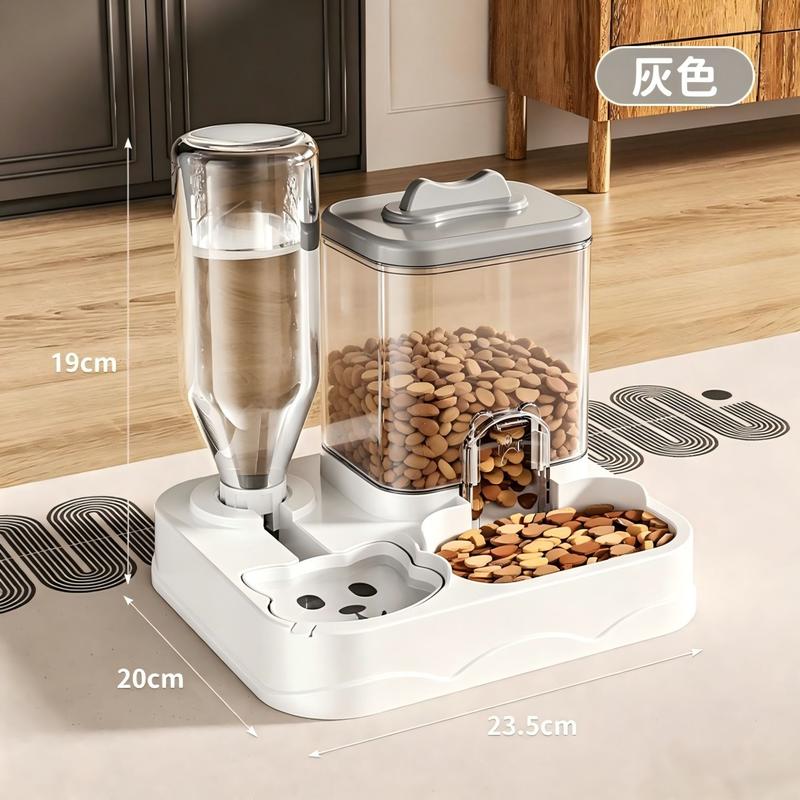 宠物二合一自动喂食饮水器 猫咪自动续水出粮机