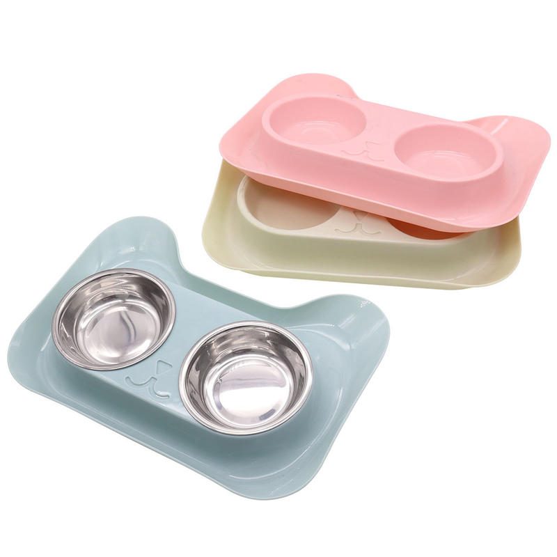 防打翻宠物双碗 水粮一体猫狗食盆 猫咪饭碗狗狗喂食器