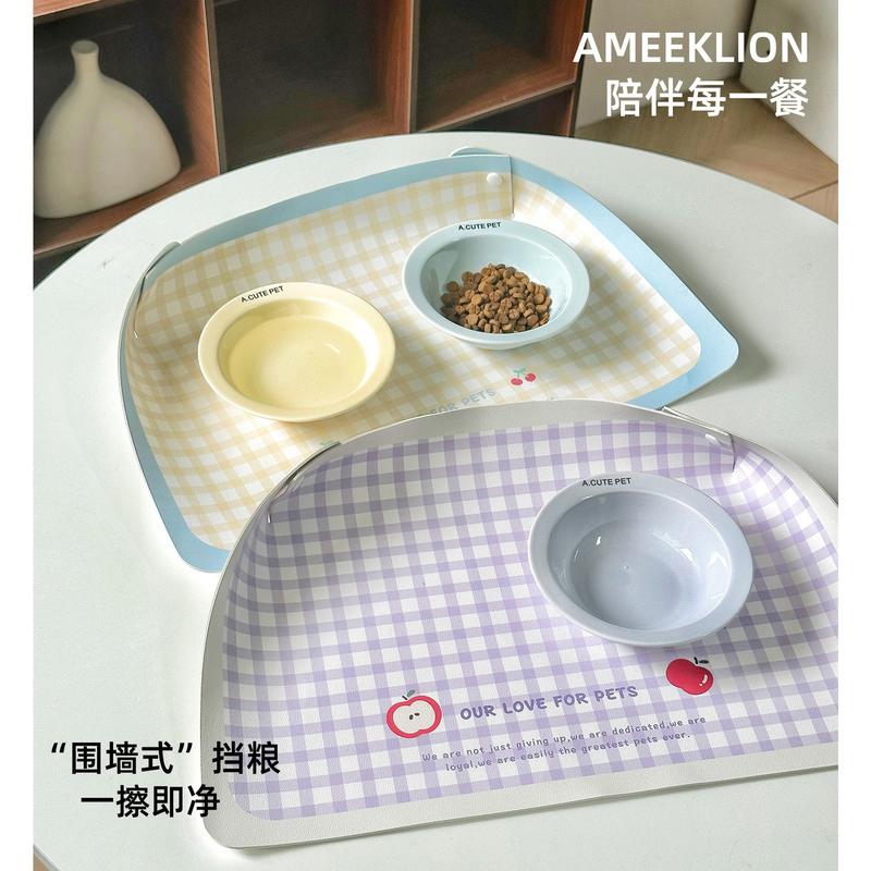 宠物餐垫 防水防滑猫狗食盆垫 喂食水碗垫
