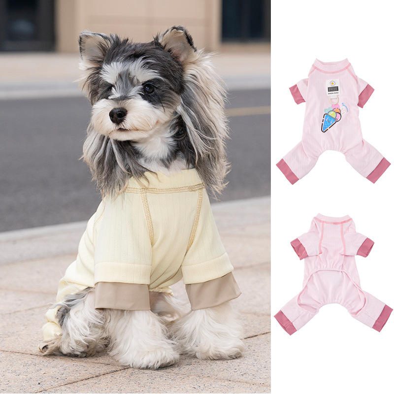 韩版春夏季宠物四脚衣 狗狗衣服