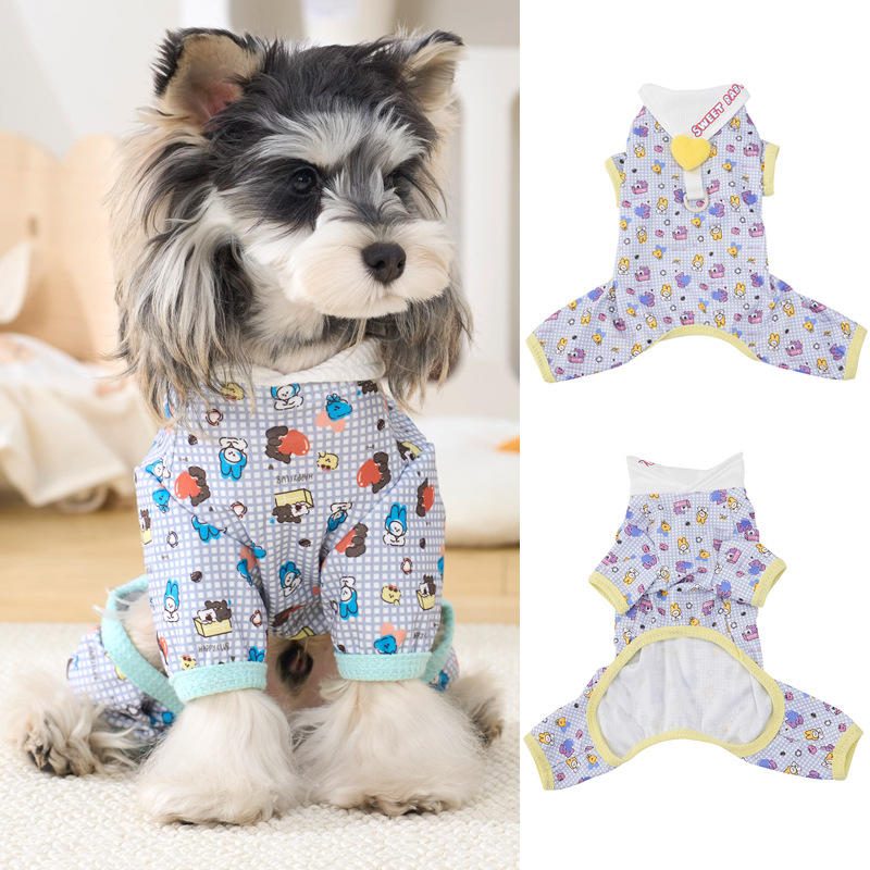 春夏季狗狗四脚衣 宠物服装
